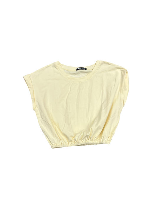 Top Sleeveless By Shein In Yellow, Size: M