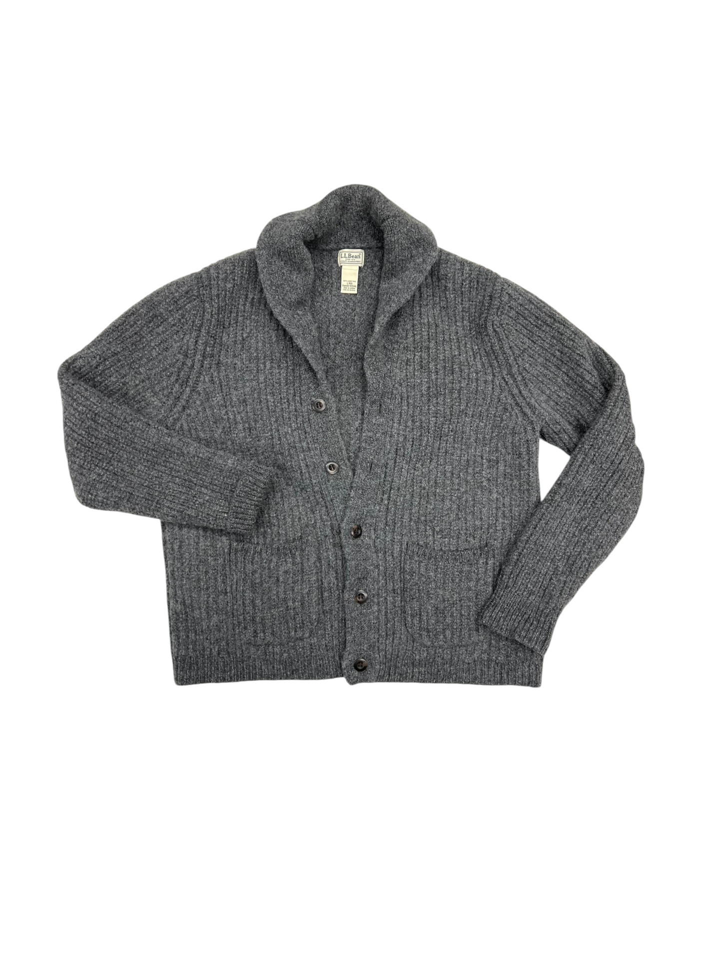 Cardigan By L.l. Bean In Grey, Size: L