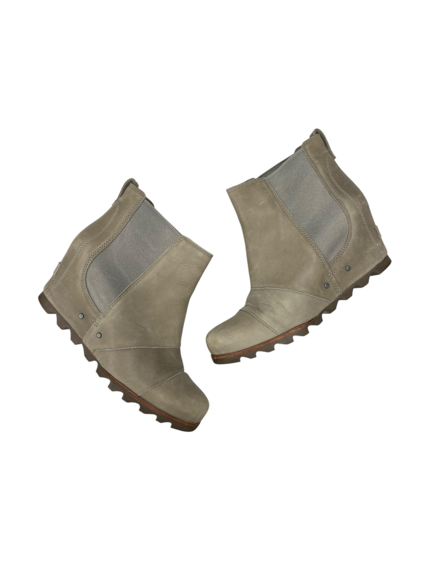 Boots Ankle Heels By Sorel In Beige, Size: 9