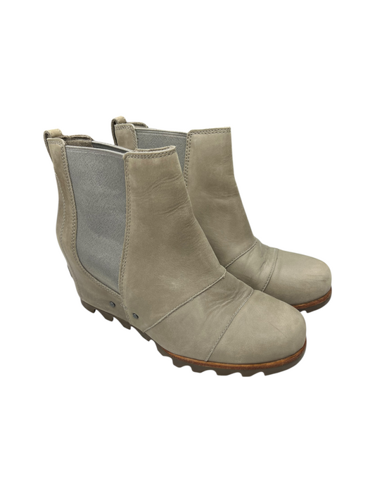 Boots Ankle Heels By Sorel In Beige, Size: 9