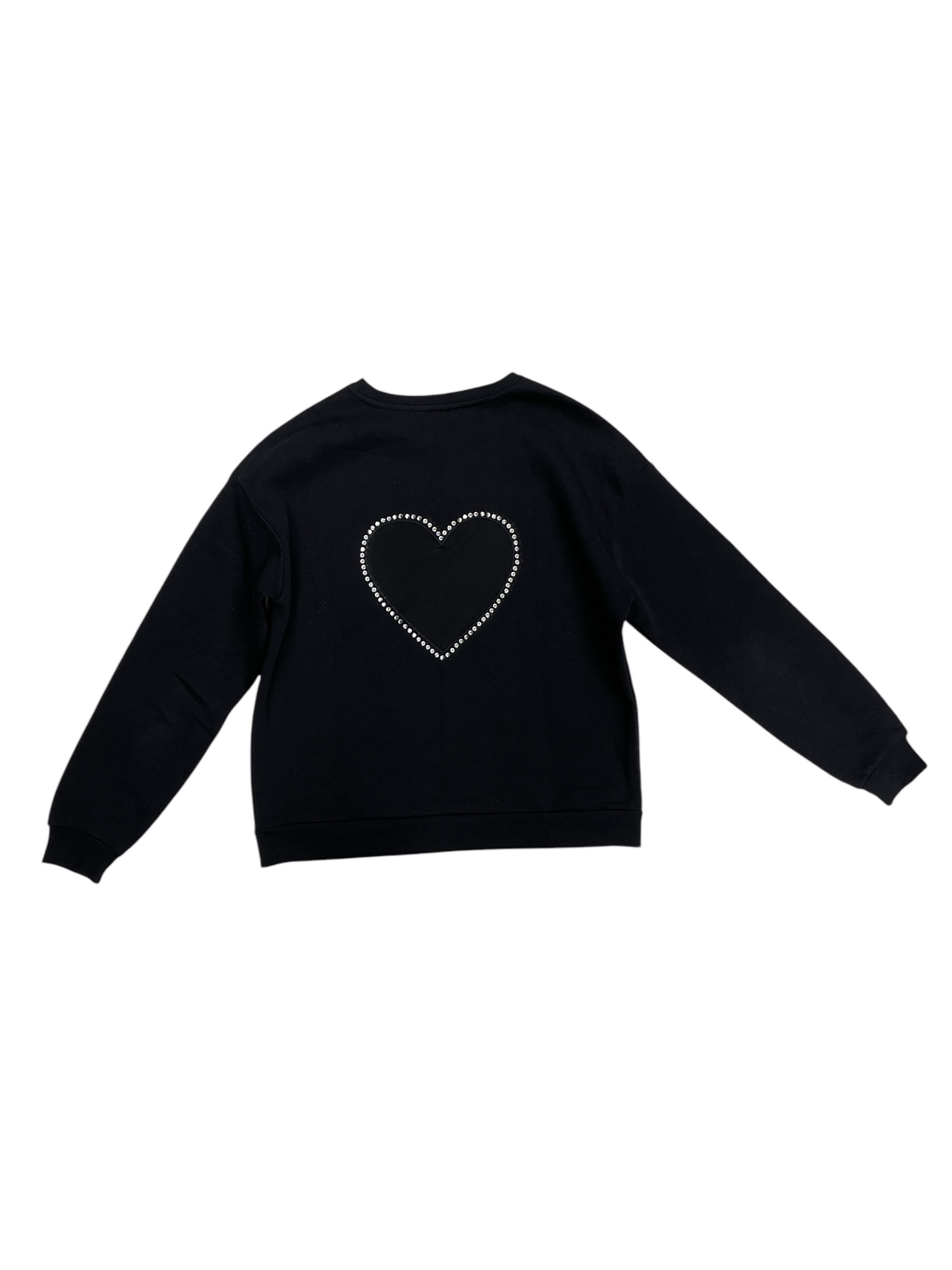 Sweatshirt Crewneck By Francesca’s In Black, Size: S