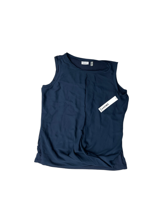 Top Sleeveless By Dkny City In Navy, Size: S