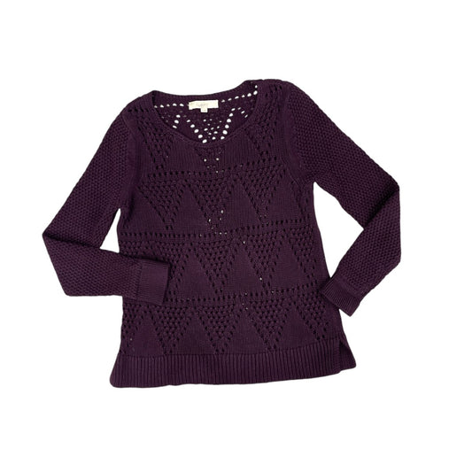 Sweater By Loft In Purple, Size: L
