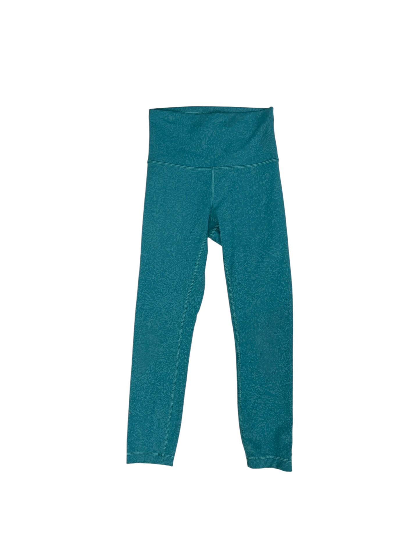 Athletic Capris By Lululemon In Green, Size: 4