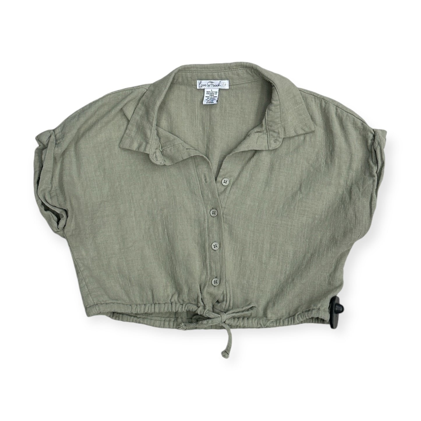 Top Short Sleeve By Clothes Mentor In Green, Size: L