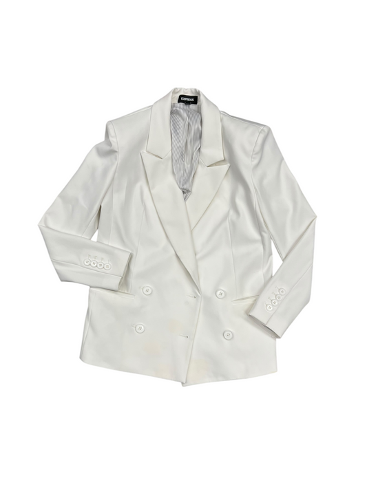 Blazer By Express In White, Size: Xs