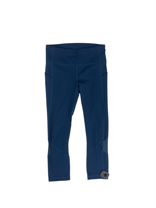 Athletic Capris By Lululemon In Teal, Size: 4
