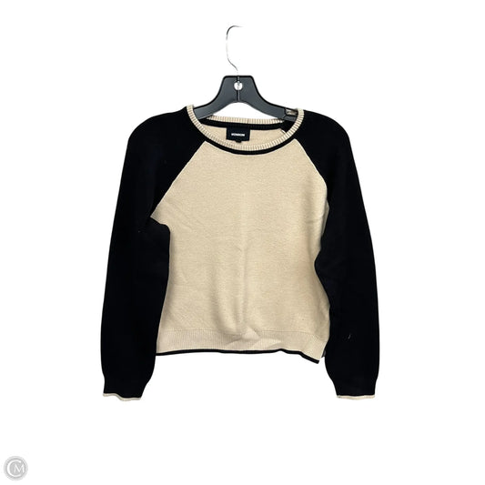 Sweater By Monrow In Black & Tan, Size: S