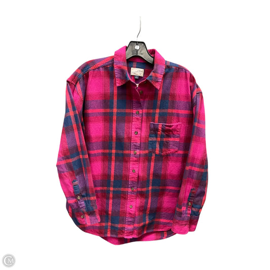 Top Sleeveless By A New Day In Plaid Pattern, Size: S