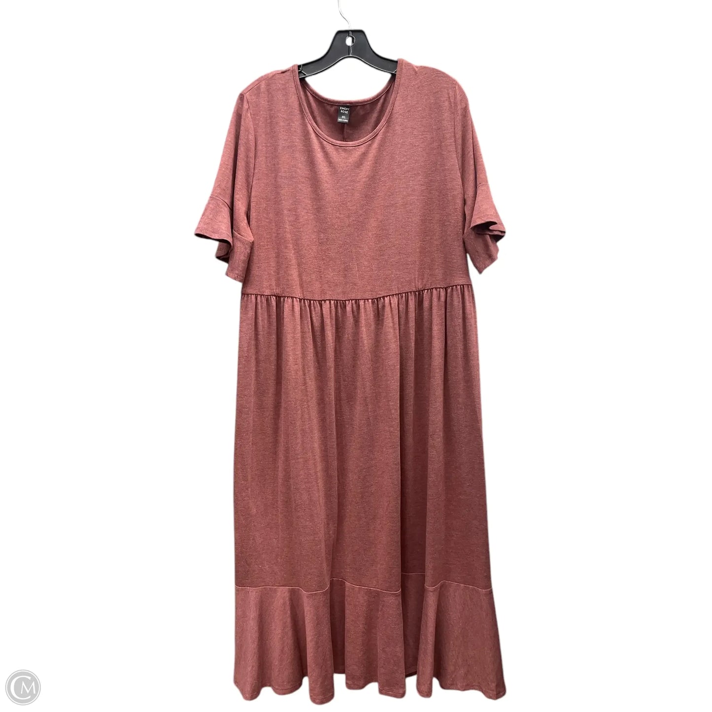Dress Casual Midi By Emory Rose In Maroon, Size: Xxl