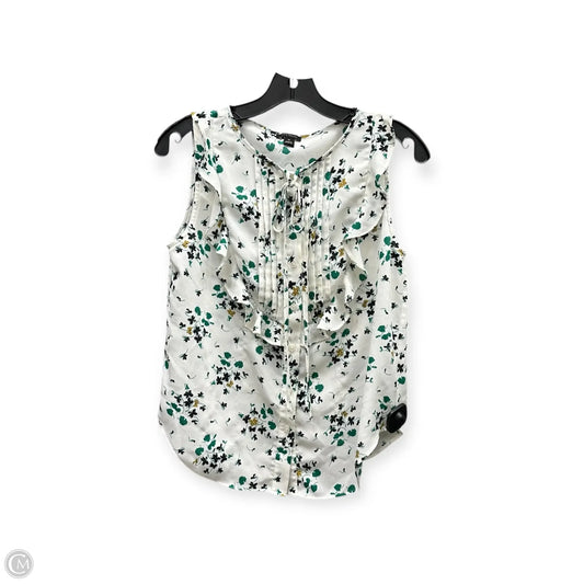 Top Sleeveless By Ann Taylor In Floral Print, Size: Xs
