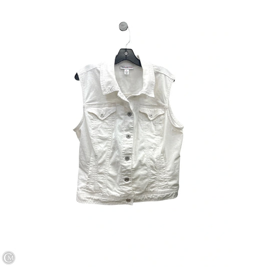 Vest Other By Style And Company In White, Size: Xl