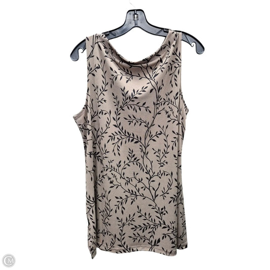 Top Sleeveless By Christopher And Banks In Brown, Size: L