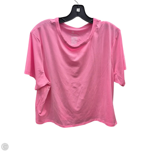 Athletic Top Short Sleeve By All In Motion In Pink, Size: L