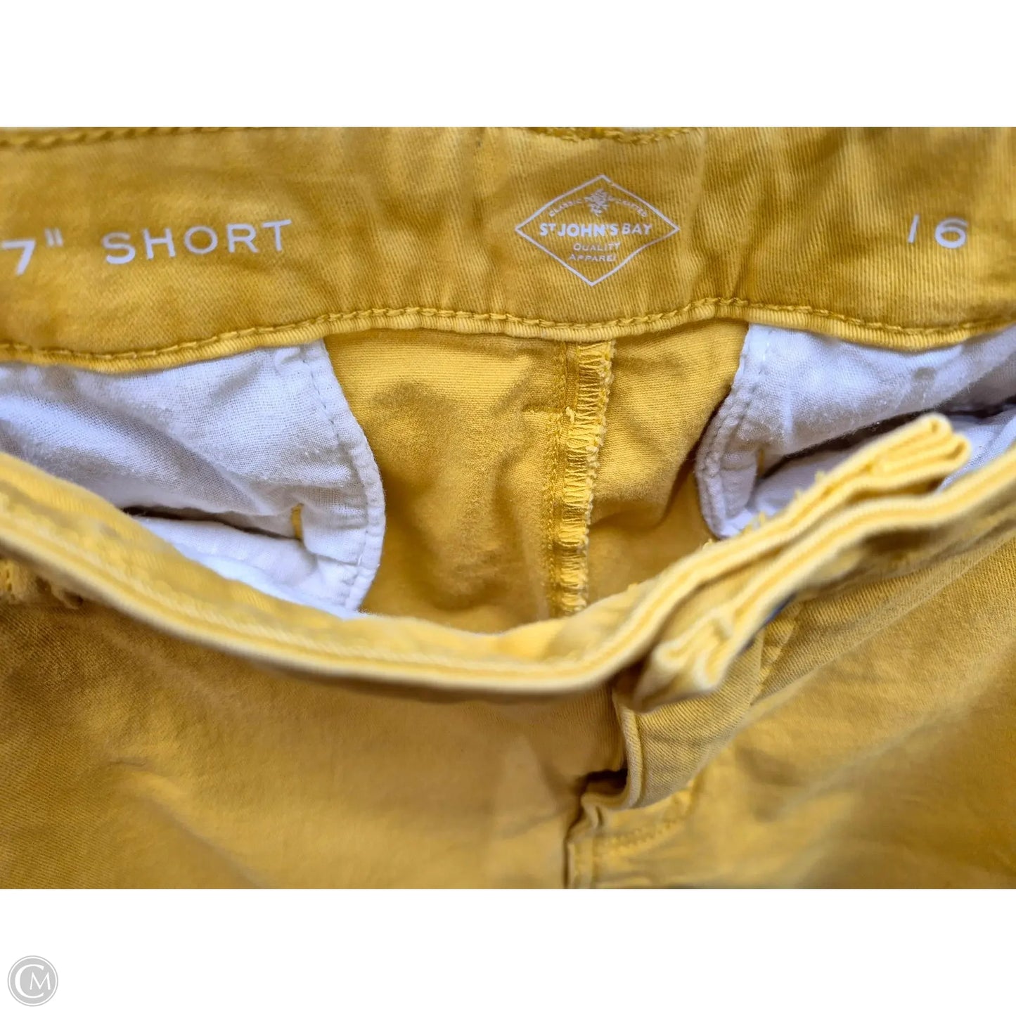 Shorts By St Johns Bay In Yellow, Size: 16