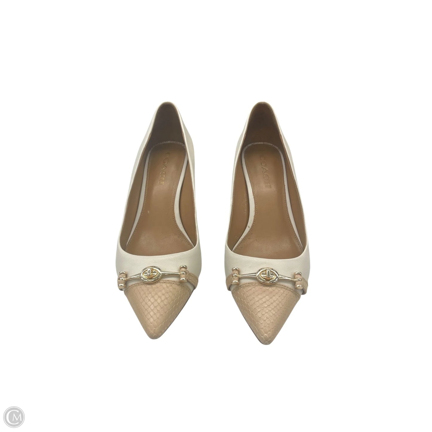 Shoes Designer By Coach In Cream, Size: 9