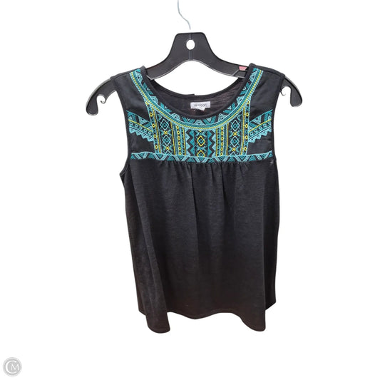 Top Sleeveless By Westport In Black & Blue, Size: Xs