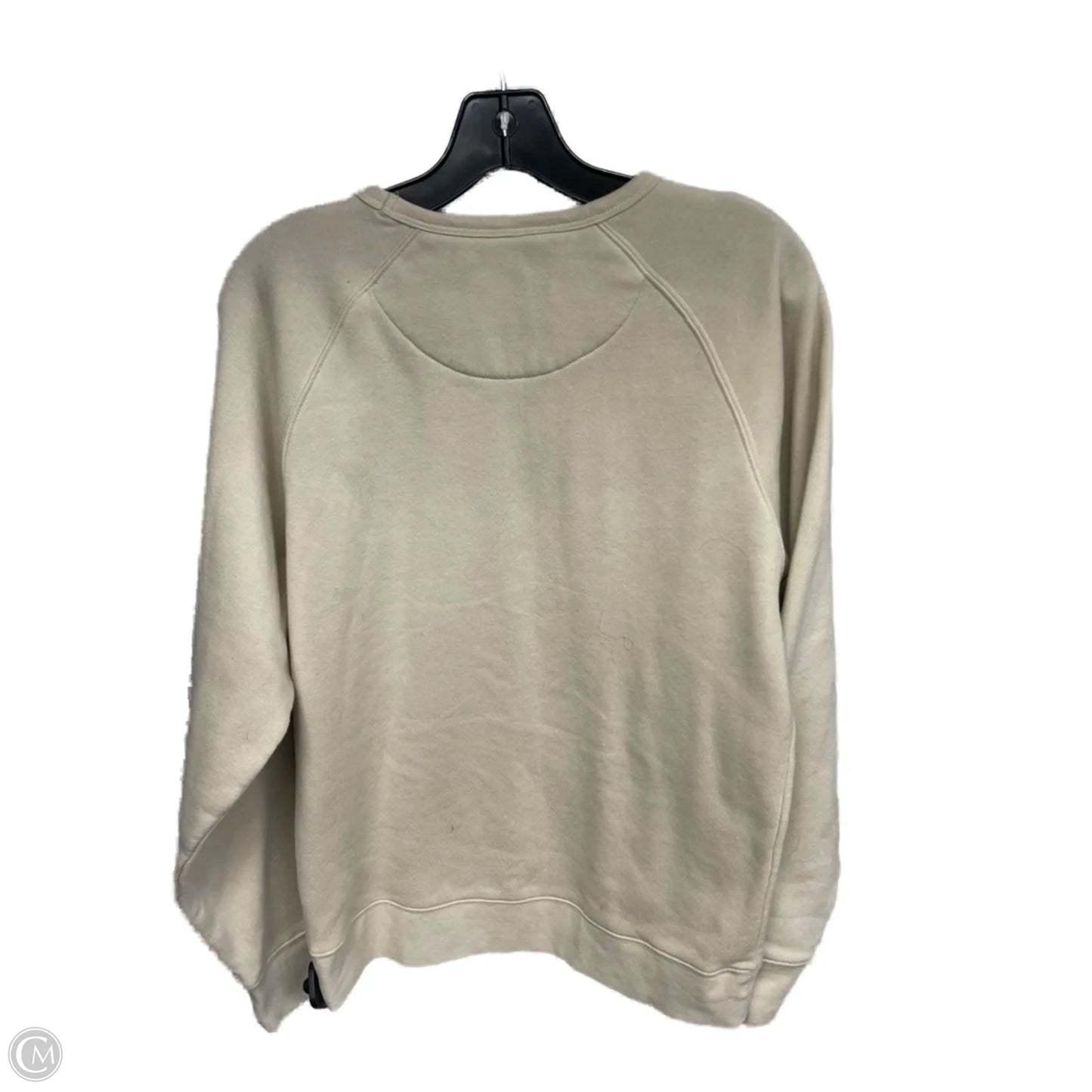 Athletic Sweatshirt Crewneck By Clothes Mentor In Blue & Cream, Size: M