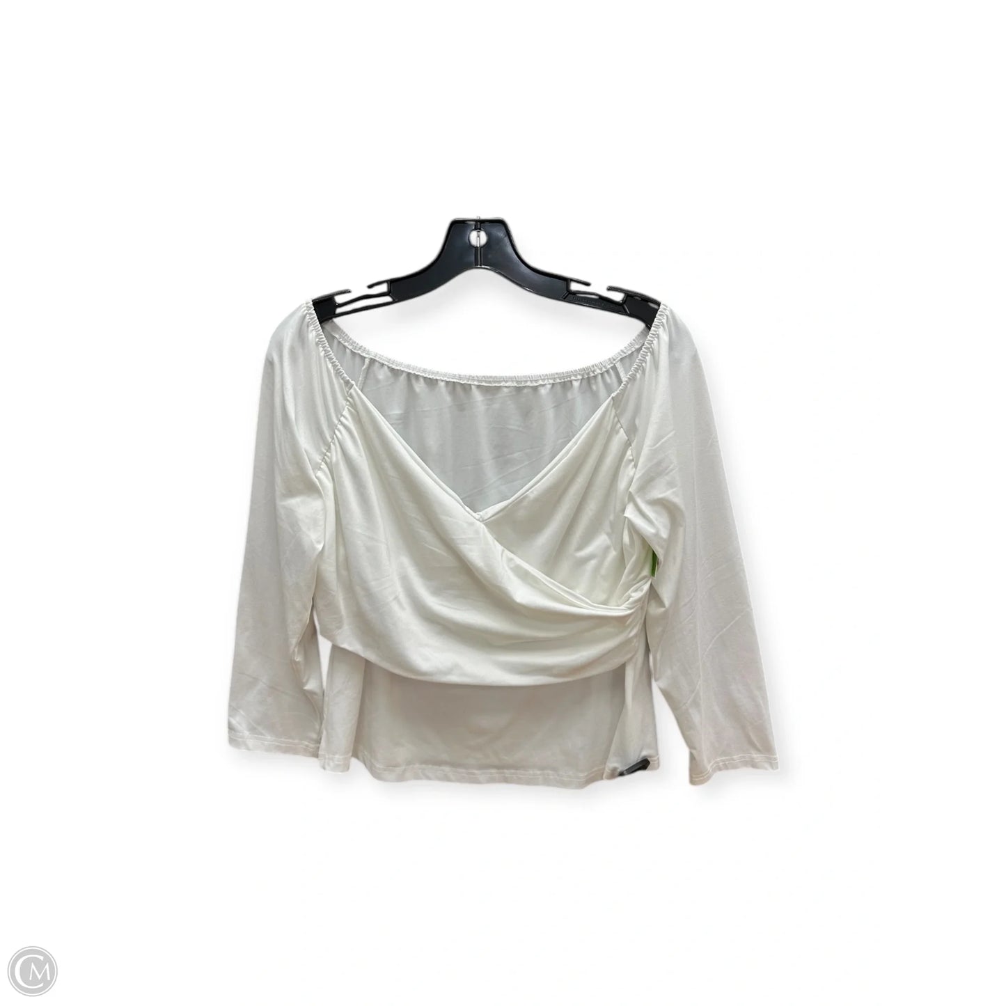 Top Long Sleeve By Shein In White, Size: Xl
