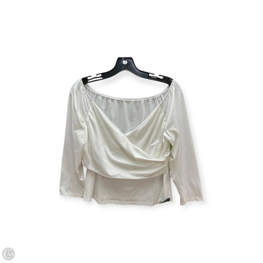 Top Long Sleeve By Shein In White, Size: Xl
