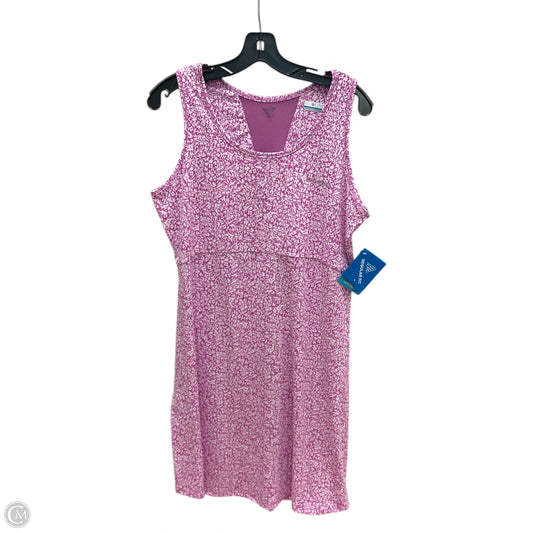 Dress Casual Short By Columbia In Pink & White, Size: Xl