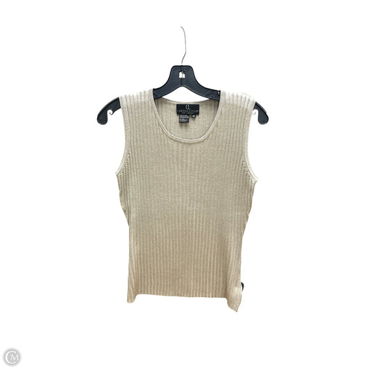 Top Sleeveless By Carole Little In Tan, Size: M