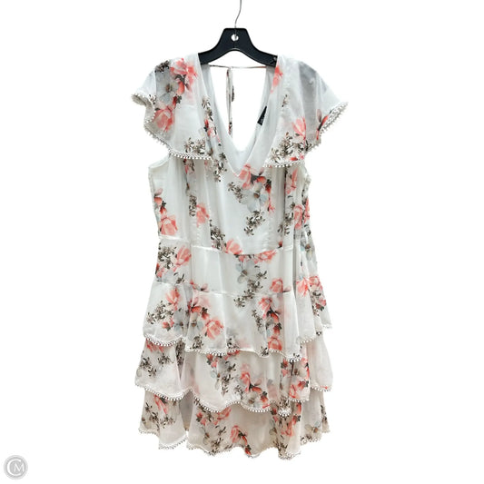 Dress Casual Short By City Chic In Floral Print, Size: 18