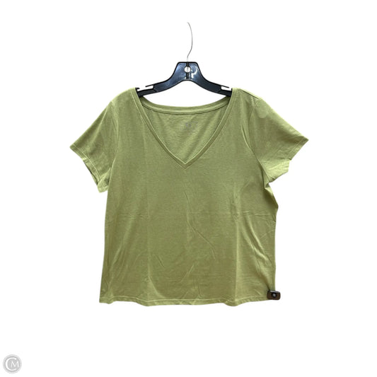 Top Short Sleeve Basic By G By Giuliana In Green, Size: Xl