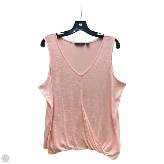 Top Sleeveless By H For Halston In Pink, Size: L