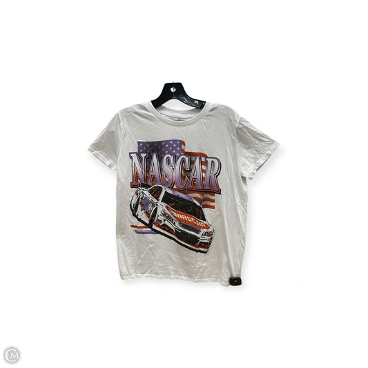 Top Short Sleeve Basic By Clothes Mentor In Red & White, Size: M