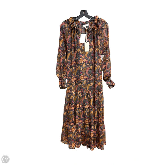 Dress Casual Maxi By Melloday In Black & Orange, Size: Xs
