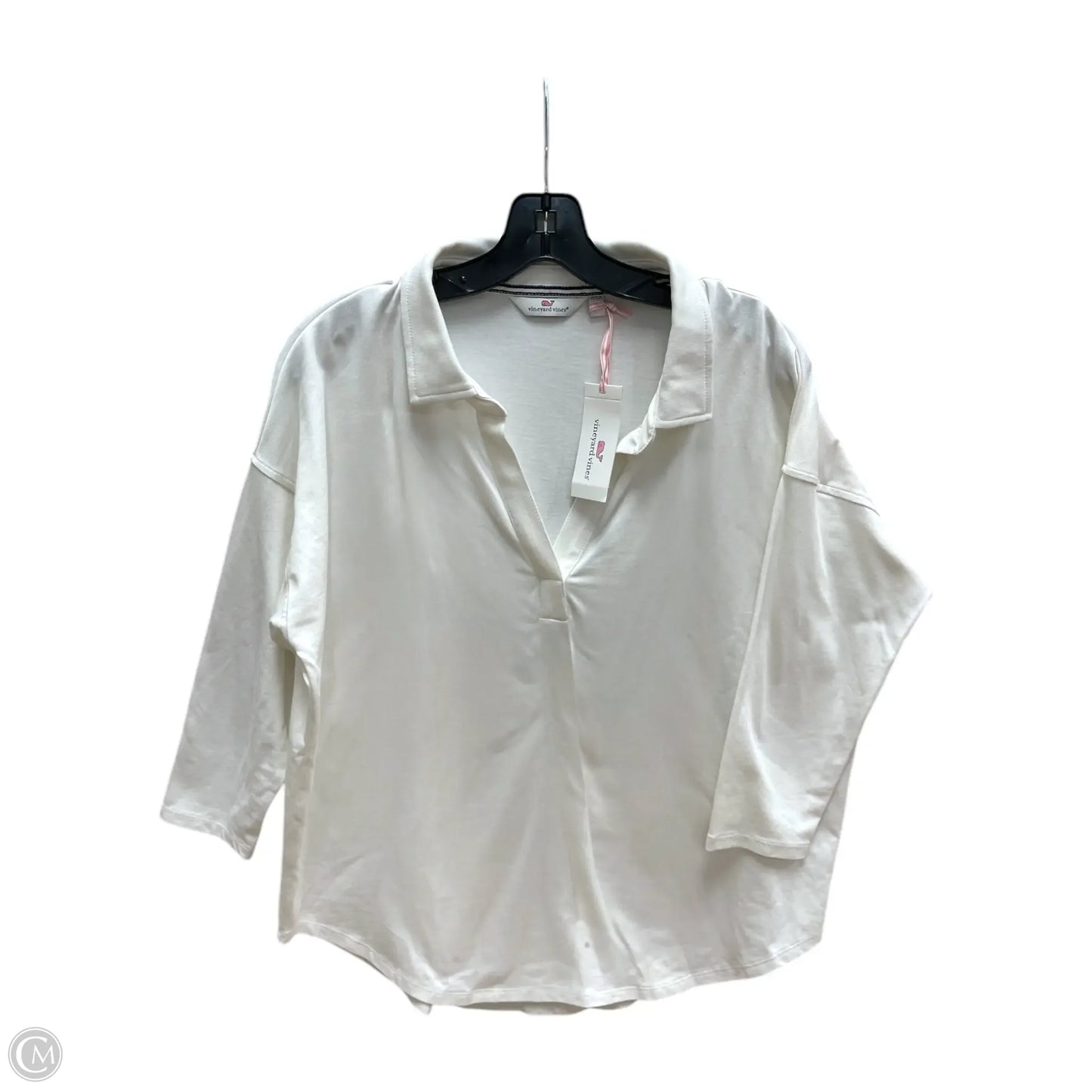 Top Long Sleeve By Vineyard Vines In Ivory, Size: S