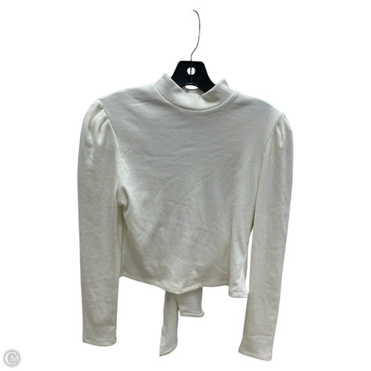 Top Long Sleeve By Mi Ami In Cream, Size: L