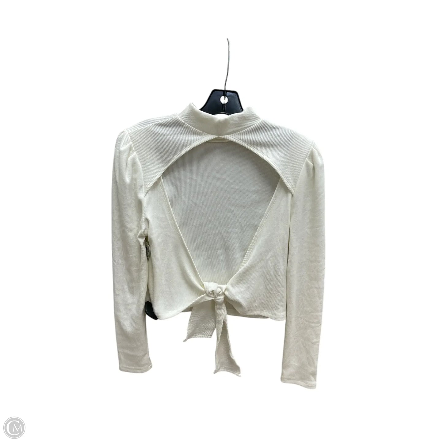 Top Long Sleeve By Mi Ami In Cream, Size: L