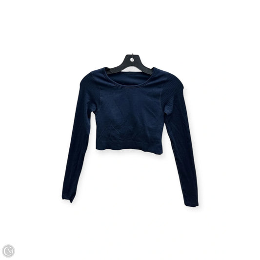 Athletic Top Long Sleeve Crewneck By Lululemon In Navy, Size: Xs