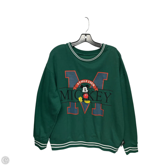 Sweatshirt Crewneck By Clothes Mentor In Green, Size: Xl