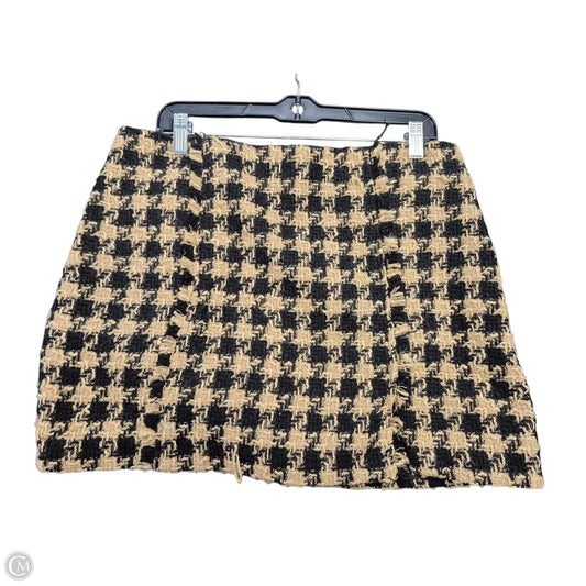 Skirt Mini & Short By House Of Harlow In Black & Tan, Size: L
