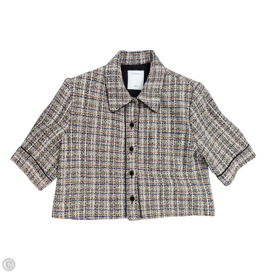 Top Short Sleeve Designer By Sandro In Multi-colored, Size: 2
