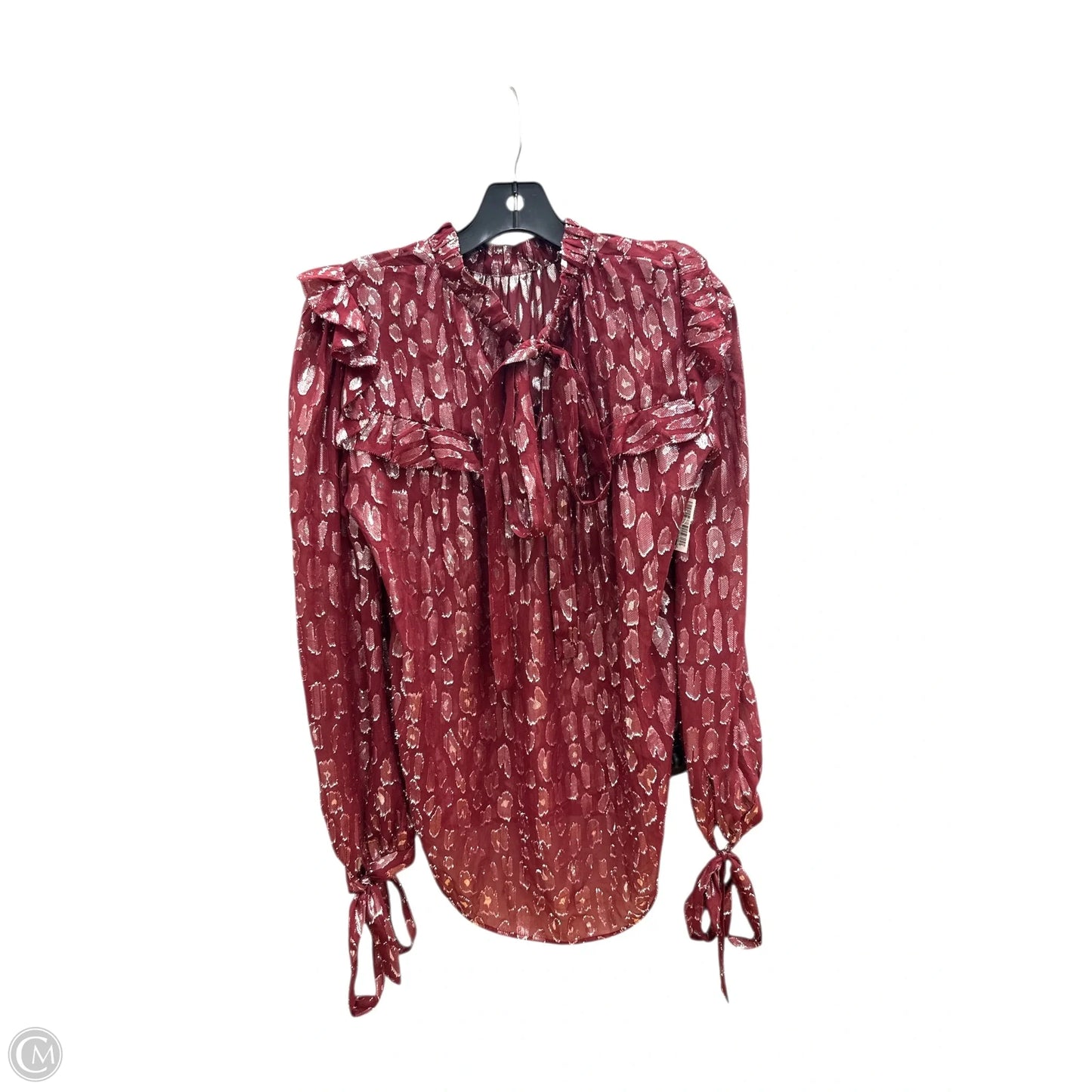 Top Long Sleeve By Veronica Beard In Red, Size: 4