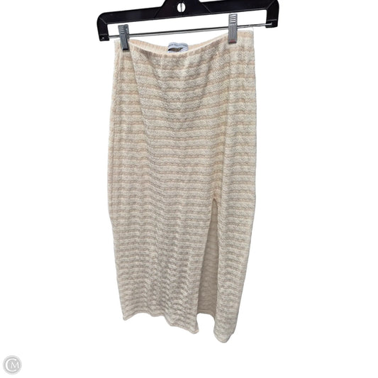 Skirt Midi By Urban Outfitters In Cream, Size: S