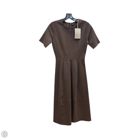 Dress Casual Midi By Everlane In Brown, Size: Xs