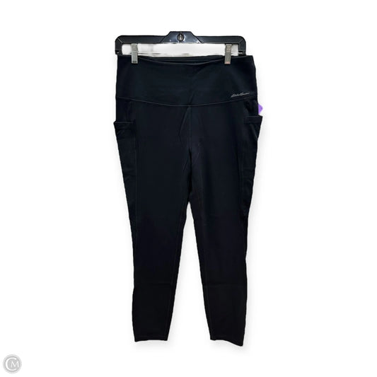 Athletic Leggings By Eddie Bauer In Black, Size: L