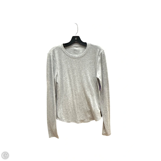 Top Long Sleeve Basic By American Eagle In Grey, Size: Xl