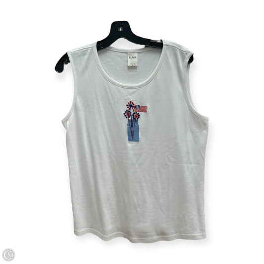 Tank Top By Blair In Red & White, Size: M