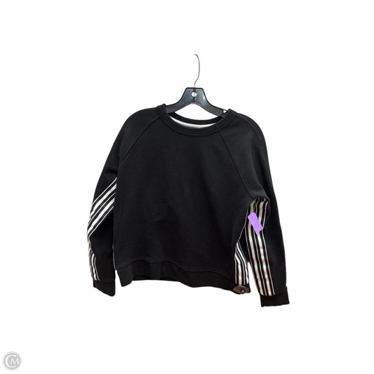 Athletic Sweatshirt Crewneck By Athleta In Black, Size: M