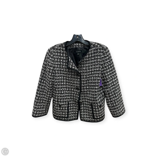 Blazer By Talbots In Black & White, Size: 6