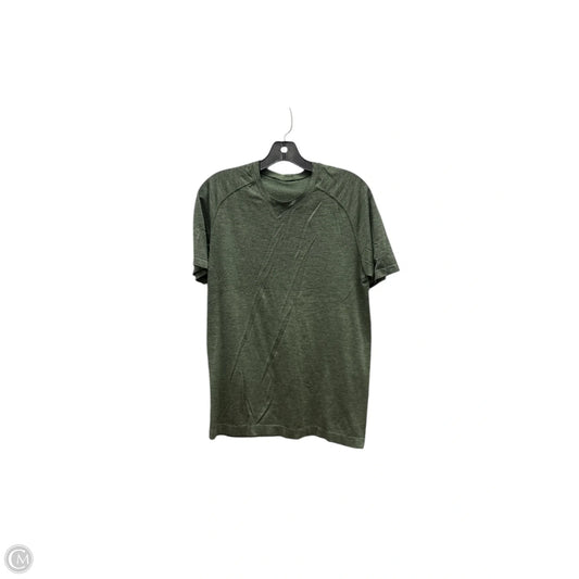 Athletic Top Short Sleeve By Lululemon In Green, Size: S