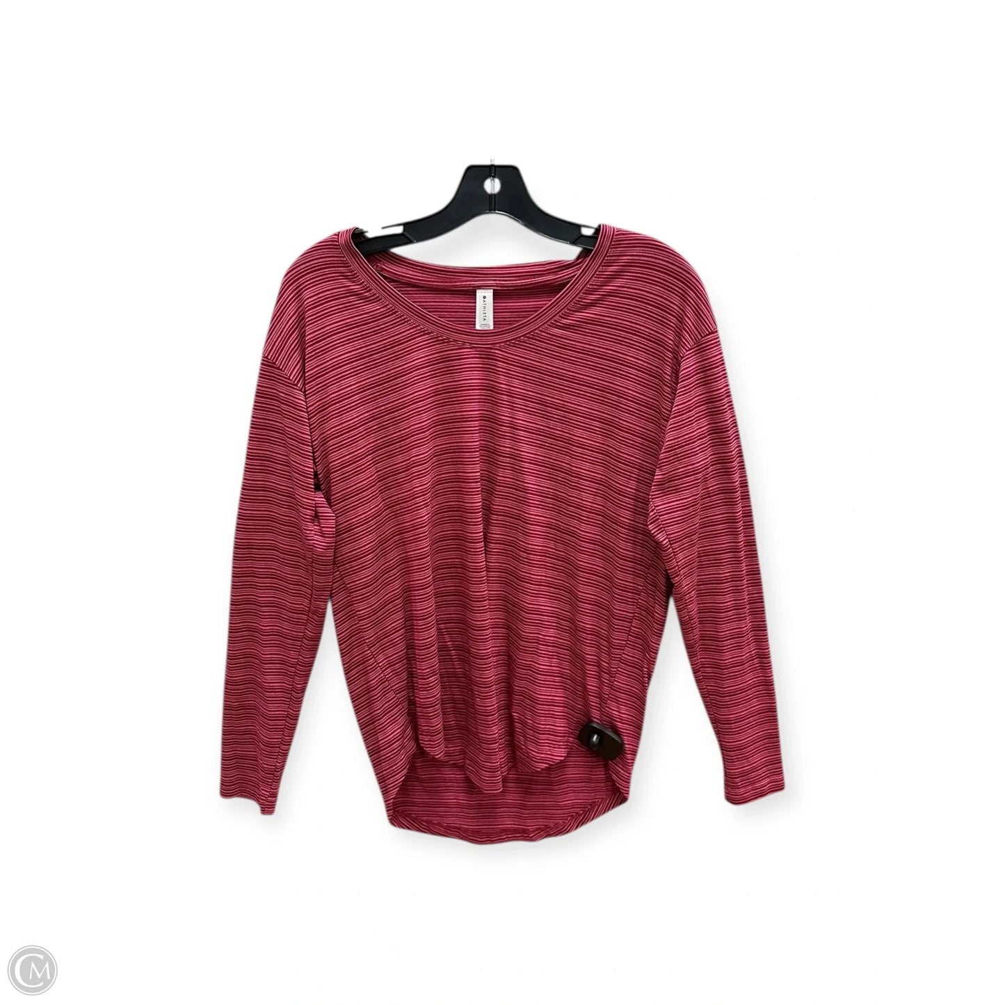 Athletic Top Long Sleeve Crewneck By Athleta In Pink & Red, Size: Xs