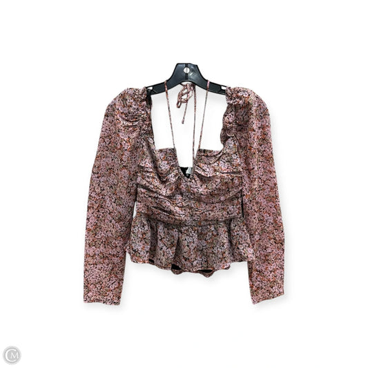 Top Long Sleeve By Astr The Label In Floral Print, Size: S