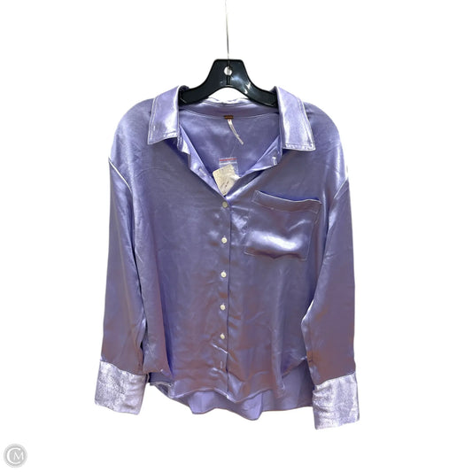 Top Long Sleeve By Free People In Purple, Size: S